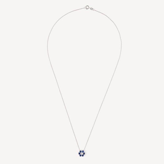 Athena Cluster Pendant Necklace 0.12ct Diamond