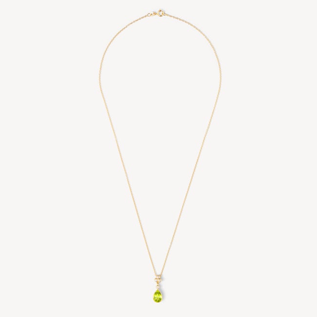 Aphrodite Teardrop Pendant Necklace 0.10ct Diamond