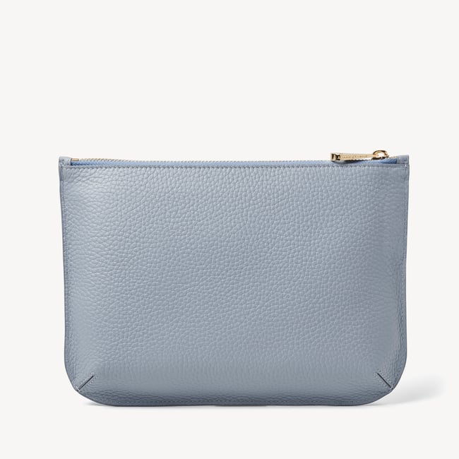 Large Ella Pouch Sky Blue Pebble