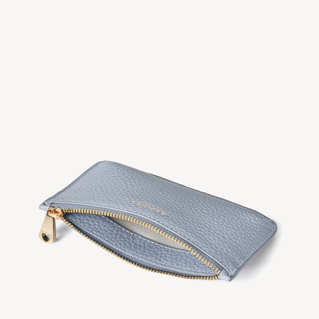 Ella Card & Coin Holder Sky Blue Pebble