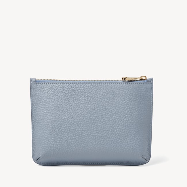 Medium Ella Pouch Sky Blue Pebble
