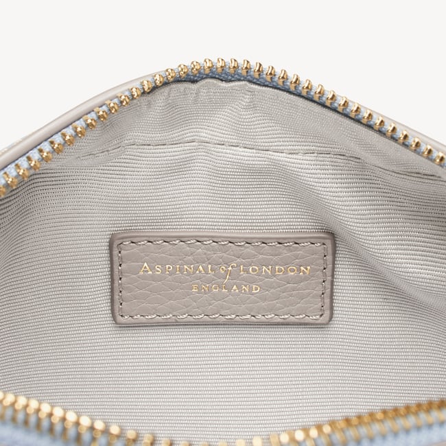 Camera Crossbody Sky Blue, Grey & White Pebble