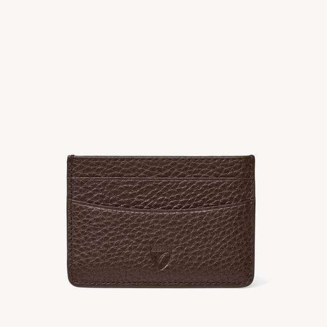 Slim Credit Card Holder Chocolate Pebble