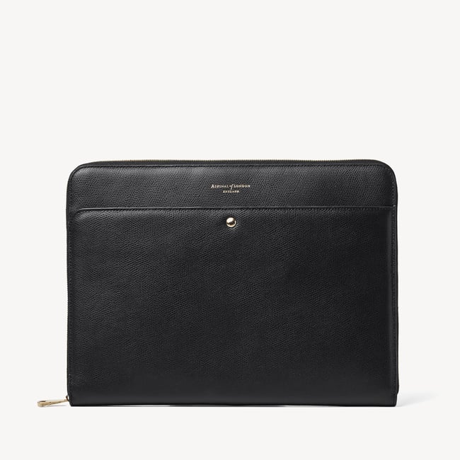 13-Inch Brook Street Folio Black Soft Saffiano