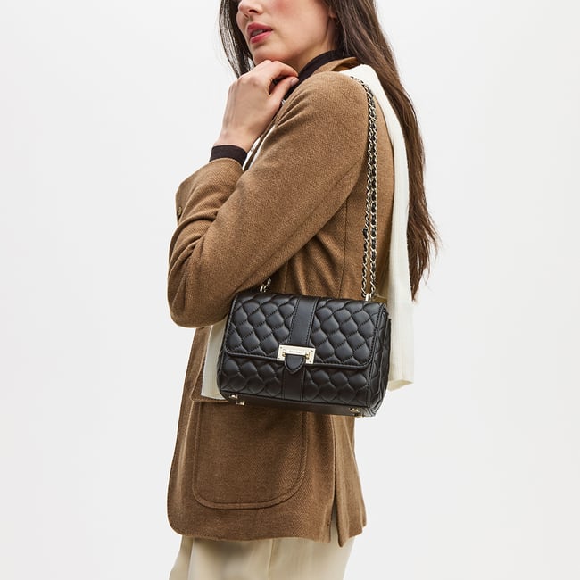 Lottie Black Quilted Nappa