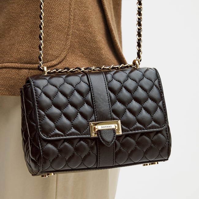 Lottie Black Quilted Nappa