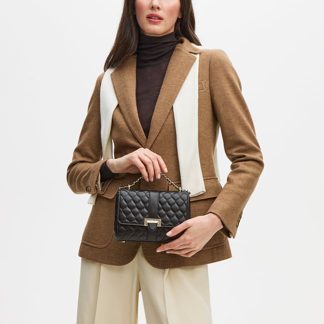 Lottie Black Quilted Nappa