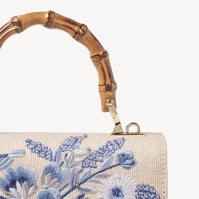 Midi Mayfair® Sky Blue English Garden Hand Embroidery