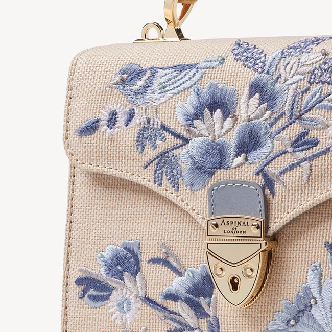 Midi Mayfair® Sky Blue English Garden Hand Embroidery
