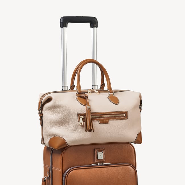 Hudson Bag Beach Stone Premium Pebble & Smooth Tan