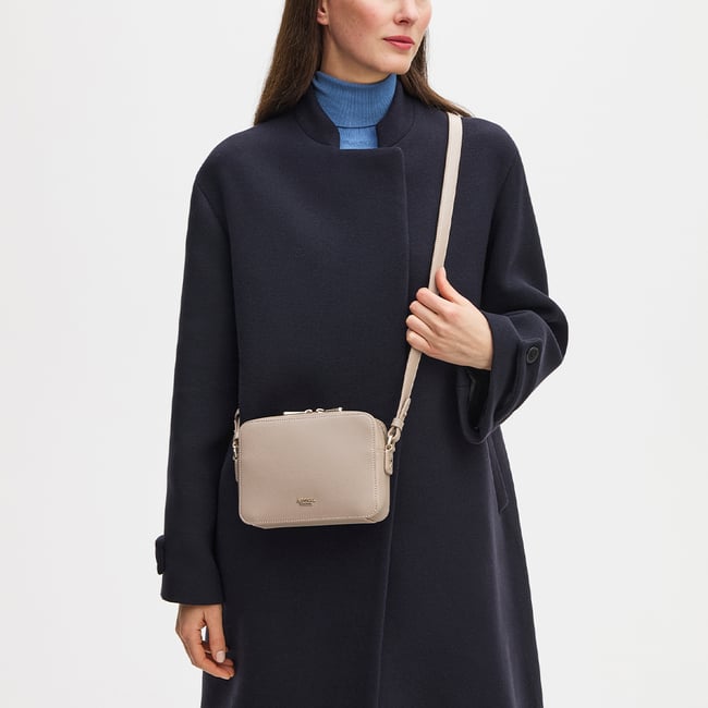Camera Crossbody Moleskin Soft Saffiano