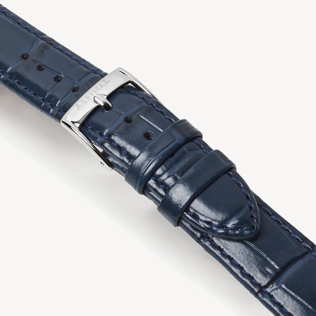 Mayfair® Classic Watch Stainless Steel - Deep Shine Navy Croc