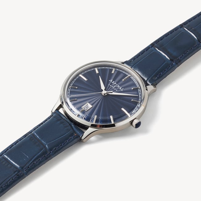 Mount Street Watch Stainless Steel - Deep Shine Navy Croc