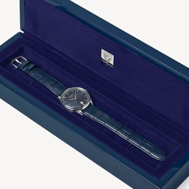 Mount Street Watch Stainless Steel - Deep Shine Navy Croc