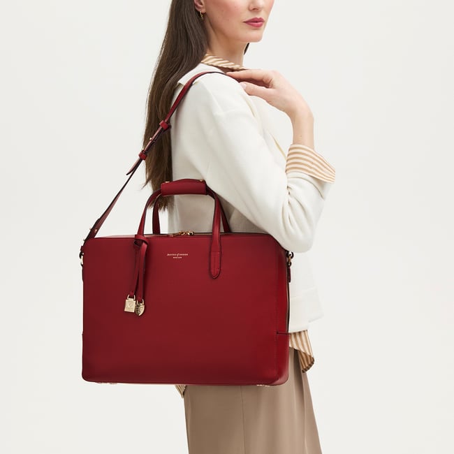 The Brook Street Cherry Red Soft Saffiano
