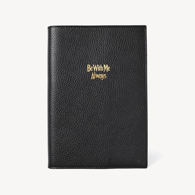‘Be With Me Always’ A5 Journal Black Pebble