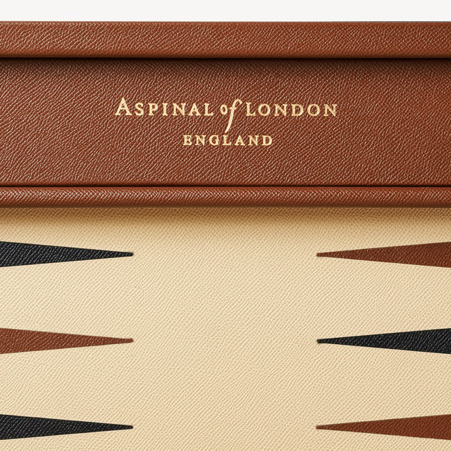 24-inch Grand Backgammon Set Espresso & Ebony Pebble