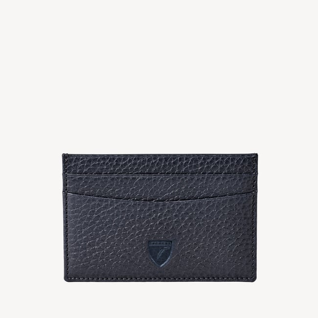 Slim Credit Card Holder Navy Pebble