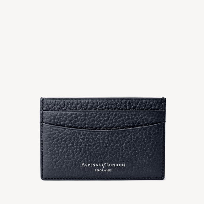Slim Credit Card Holder Navy Pebble