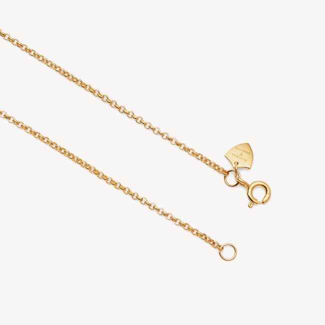 Star Set Heart Locket Necklace 18ct Gold Vermeil