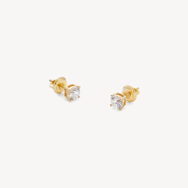Floating Diamond 1.80ct Solitaire Stud Earrings 1.80ct Diamond