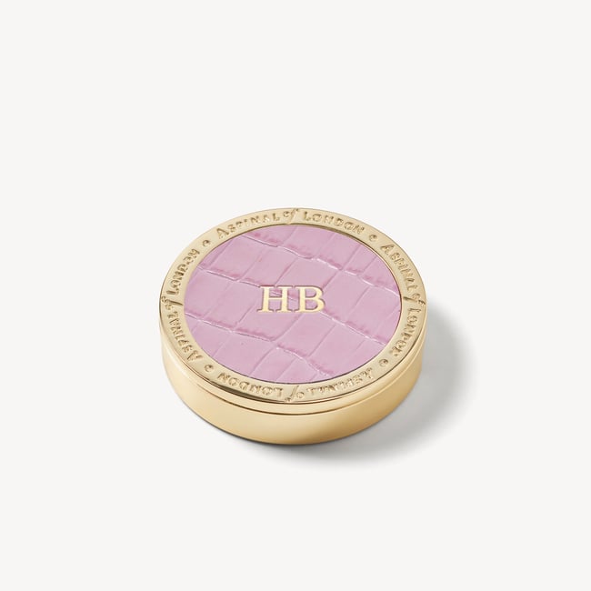 Foldable Handbag Hook Deep Shine Powder Lilac Small Croc