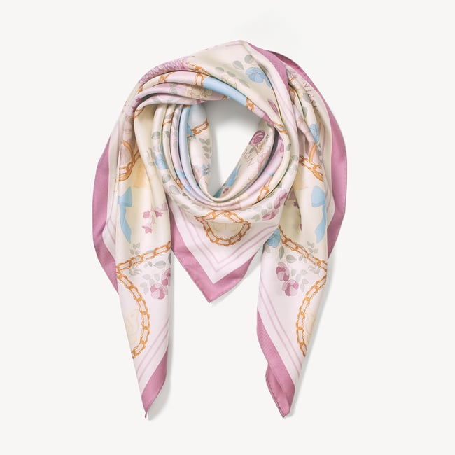 Mayfair® Songbird Silk Scarf English Rose Pure Silk