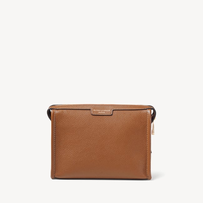 Bella Satchel Tan Milled Pebble