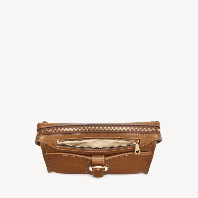 Bella Satchel Tan Milled Pebble
