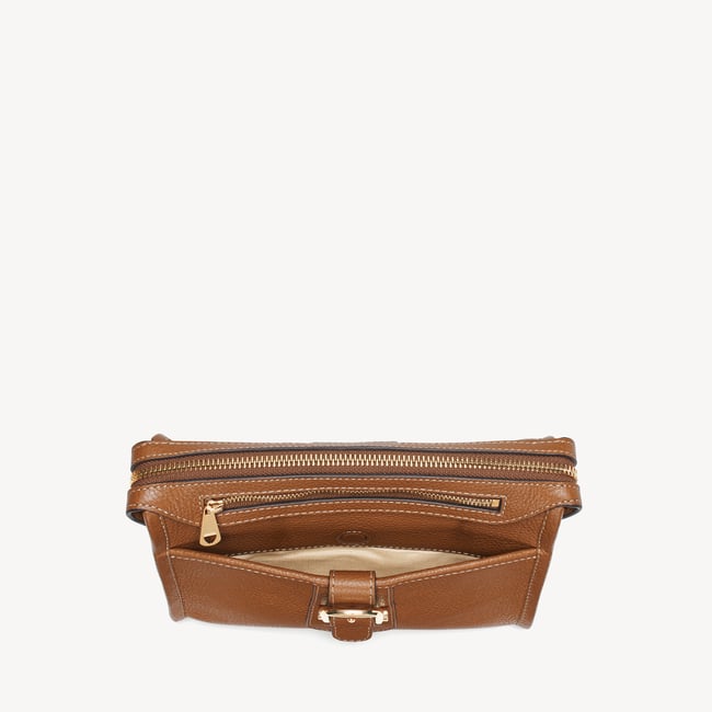 Bella Satchel Tan Milled Pebble