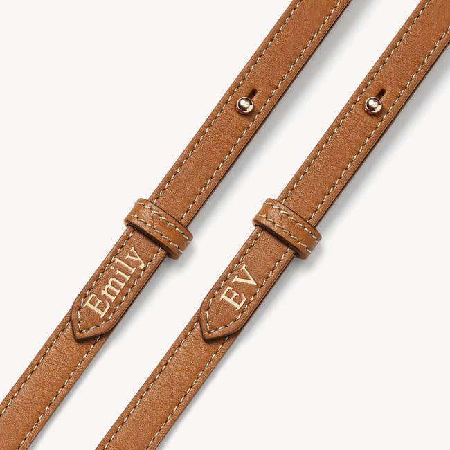 Midi Mayfair® Natural Chevron Raffia & Smooth Tan