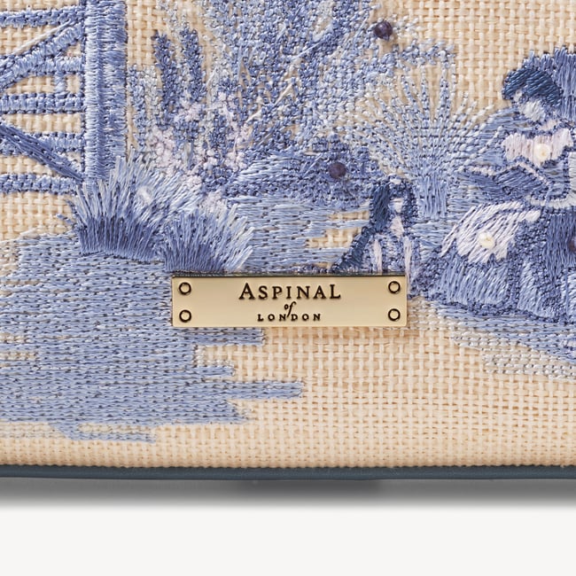 Midi Mayfair® Sky Blue Toile De Jouy Hand Embroidery