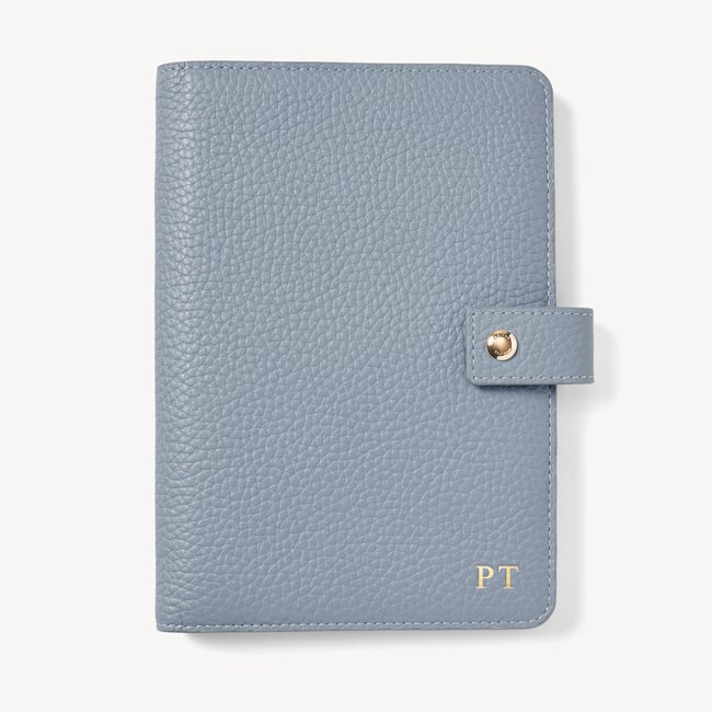Deluxe Family Travel Wallet Sky Blue Pebble