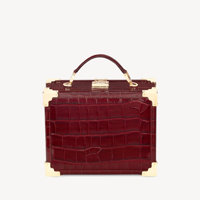 Trunk Deep Shine Bordeaux Croc