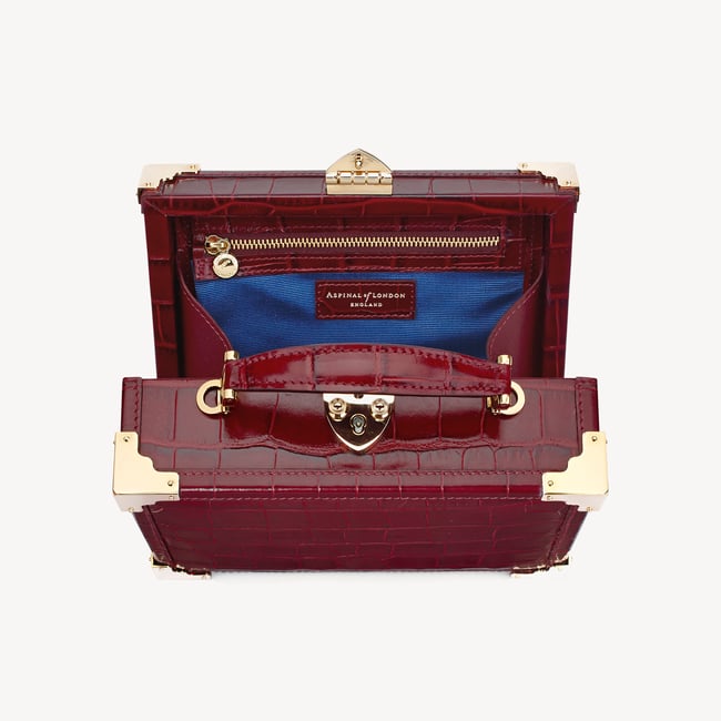 Trunk Deep Shine Bordeaux Croc