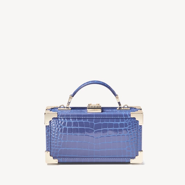 Trinket Box Bluebell Patent Croc