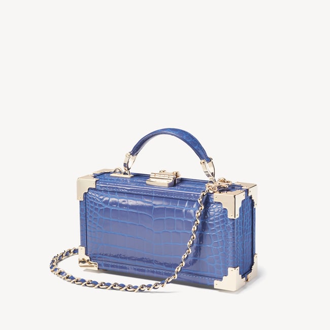 Trinket Box Bluebell Patent Croc