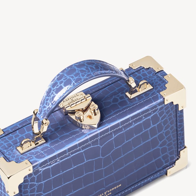 Trinket Box Bluebell Patent Croc