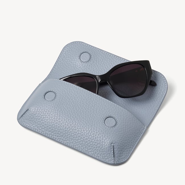 Ella Sunglasses Case Sky Blue Pebble