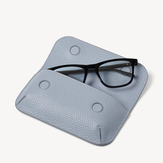 Ella Sunglasses Case Sky Blue Pebble