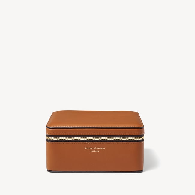 Travel Sunglasses Case Smooth Tan