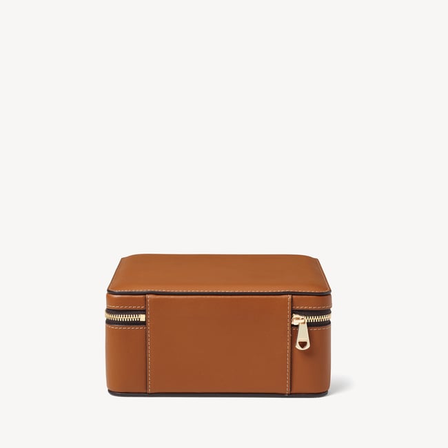 Travel Sunglasses Case Smooth Tan