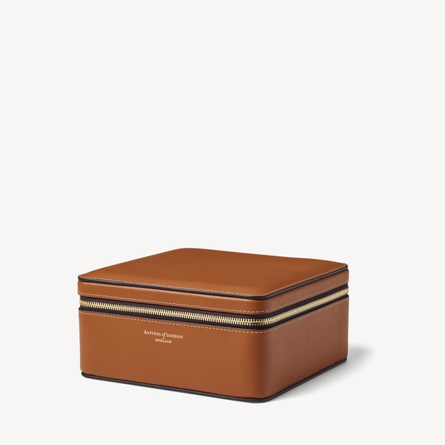 Travel Sunglasses Case Smooth Tan