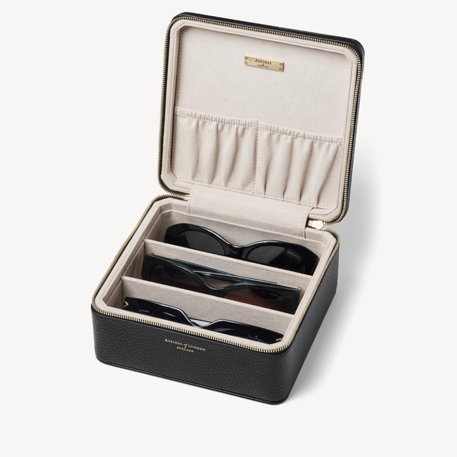 Travel Sunglasses Case Black Pebble