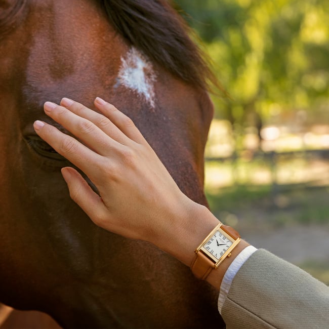 Mayfair® Classic Watch 23ct Gold Plated - Smooth Caramel