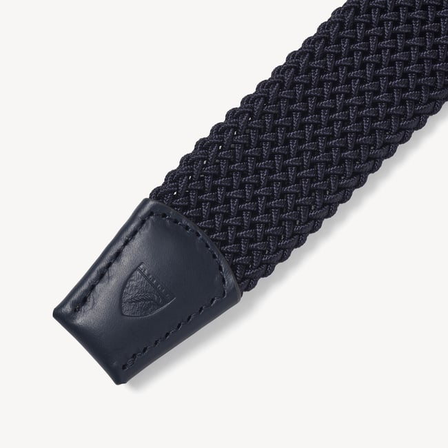 Men's Stretch Woven Belt Navy