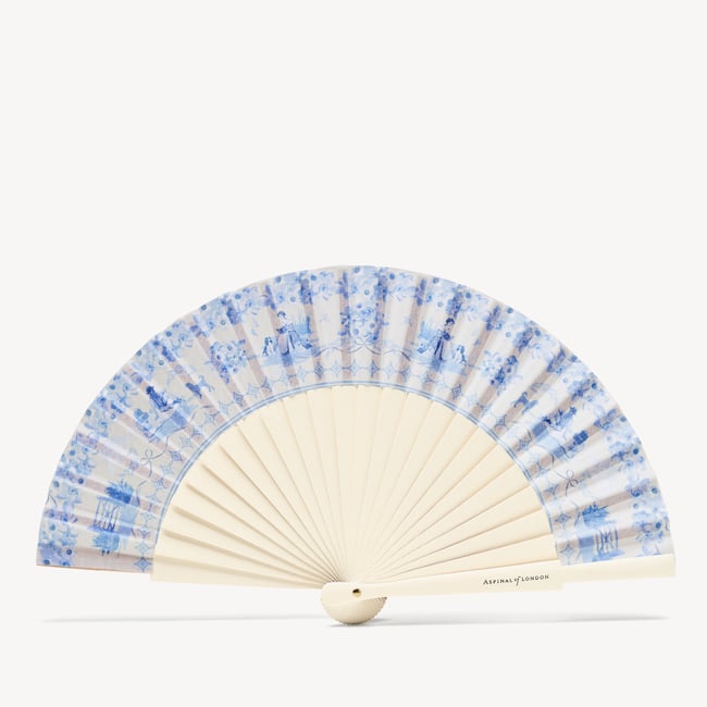 Hand Fan & Fan Case Collection Toile De Jouy