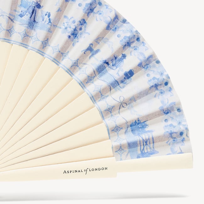 Hand Fan & Fan Case Collection Toile De Jouy