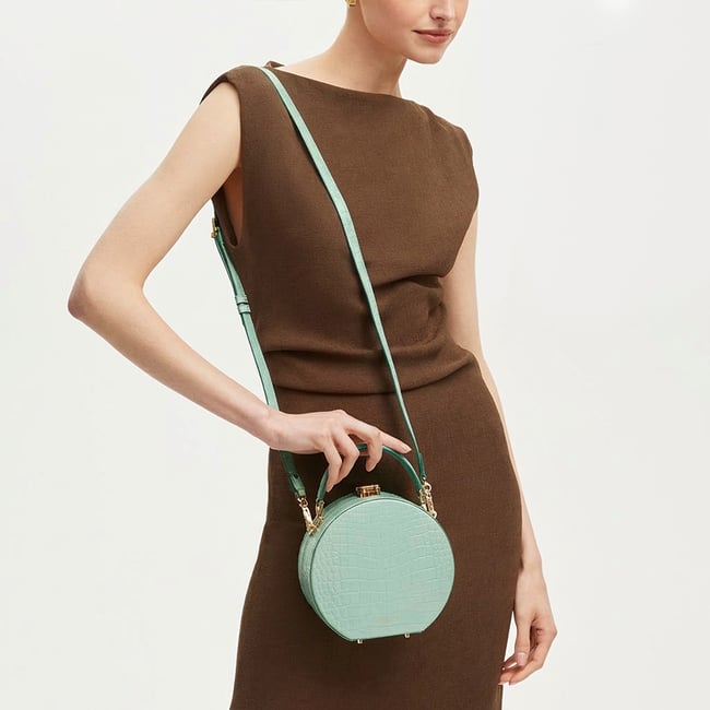 Hat Box Willow Patent Croc