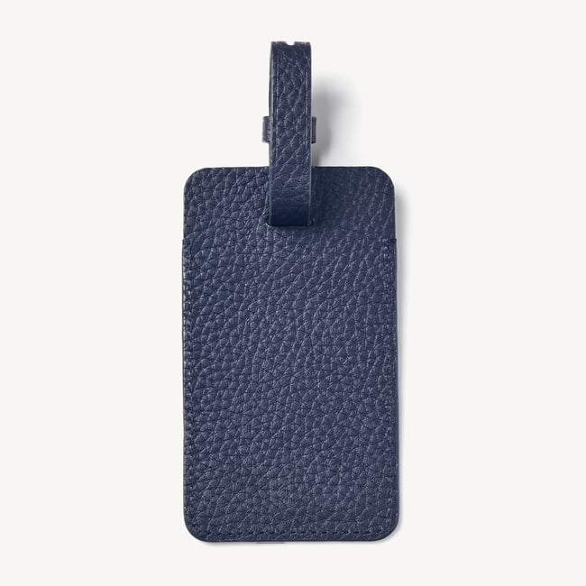 Luggage Tag Navy Pebble